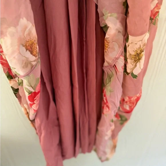 BNWT! Anthropologie The Somerset Long-Sleeve Mock-Neck Chiffon Maxi Dress, XS - Picture 14 of 16